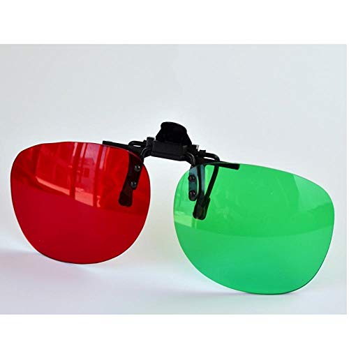 Nouvelles Lunettes Rouges et Bleues Formation Lunettes 3D brillenclip Gauche Vert Droite Rouge