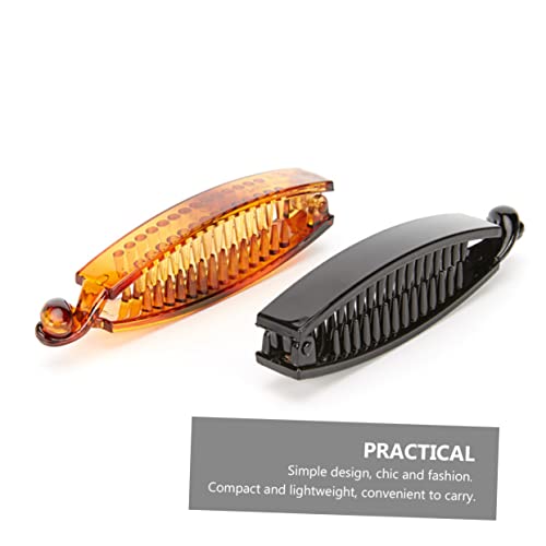 6 Unidades Rabo De Cavalo Clipe De Banana Para Prendedor De Cabelo Apertos De Peixe De Banana Clipe