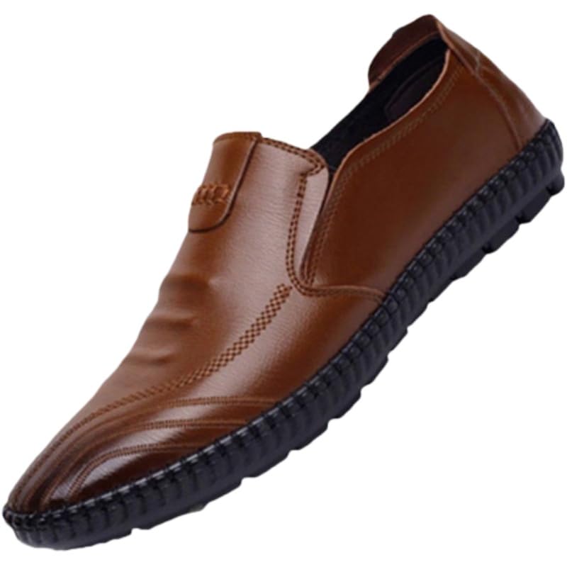 Men's Loafers are Casual, Fashionable, Anti-Slip Soles and Comfortable Outdoor Shoes in Solid Color