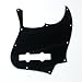 (G26) Replacement bass Guitar Pickguard For Jazz Bass 5 String JB,3ply Black