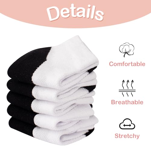 Meeshine Baby Boys Girls Socks Toddler Ankle Cute Cotton Low Cut Thin Mesh No Show Crew Socks for Unisex Kids2