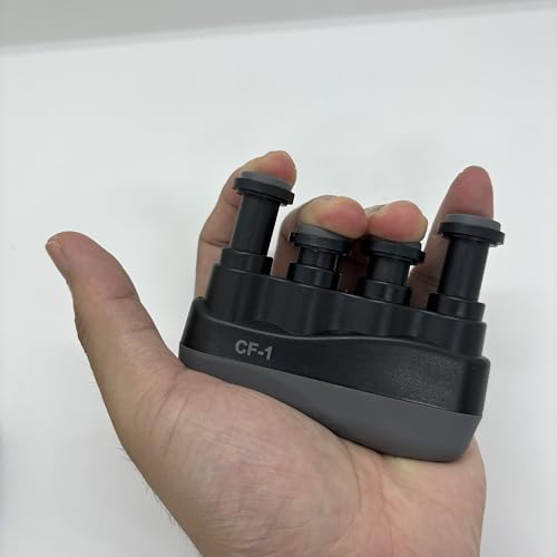 Guitar Finger Strengthener - Improve Your Finger Power, Flexibility, and Span for Playing String Instruments (Black)