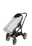 Kaiser 6570623 Kinderwagenfußsack Thermo Aktion, hellgrau/grau