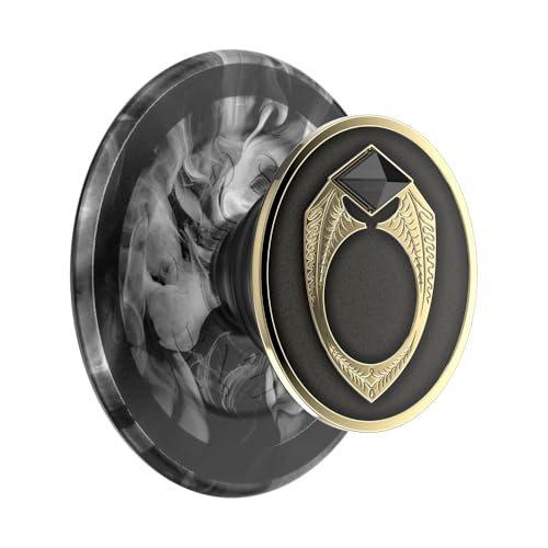​​​​​​​PopSockets - Agarre Redondo para teléfono Compatible con MagSafe, Anillo Adaptador Incluido, Soporte para teléfono, Compatible con Carga inalámbrica, WB Harry Potter Dark Arts - Anillo