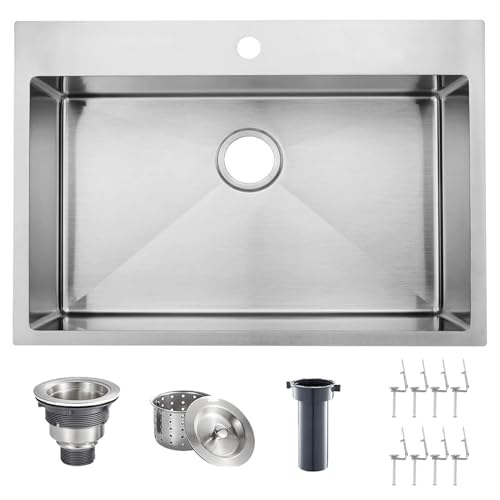 VAPSINT 28x18 Inch Stainless Steel Sink