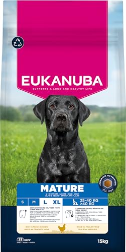 EUKANUBA Cibo secco per Cani con pollo fresco per razze di taglia grande - Alimento secco premium per Cani maturi, 15 kg