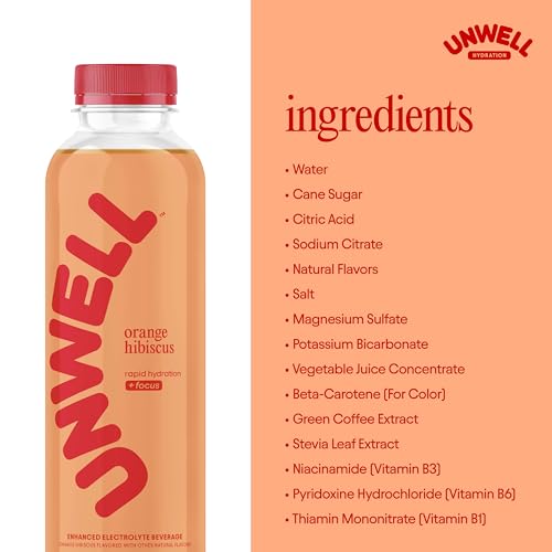 Image of Unwell Hydration Electrolyte Drink, Orange Hibiscus, 12 Pack