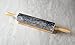 Fox Run 3834 Marble Rolling Pin, 10-inch Barrel, Black