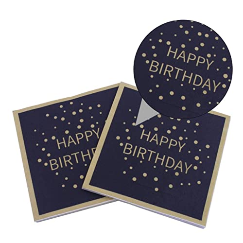 jojofuny 1 Conjunto 60 Pçs Guardanapos De Mesa Para Decoração De Aniversário De Carta Descartável Su