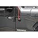 Jamscar Red Antenna Accessories Compatible for Wrangler JK JL Rubicon Sahara Sport Unlimited 4xe Willys JKU 2007-2024 | Short Heavy Metal Billet Antenna Replacement | for Truck Radio Reception