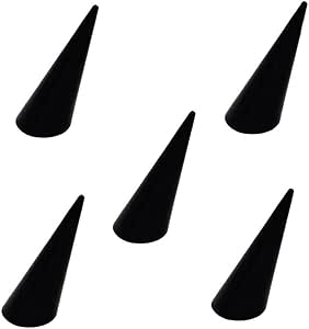 5-Piece Acrylic Ring Display Stands - Finger-shaped Jewelry Organizers For Home Or Store