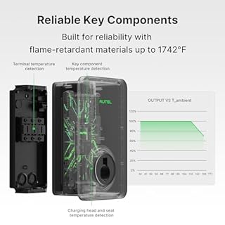 Autel MaxiCharger Level 2 Electric Vehicle (EV) Charger, up to 80 Amp Fast Charging EV Charger Level 2, Integrated Cloud with AI, Indoor/Outdoor Charging Stations J1772, Hardwired