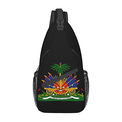 Mochila de hombro unisex emblema Haití para uso diario miniatura 2
