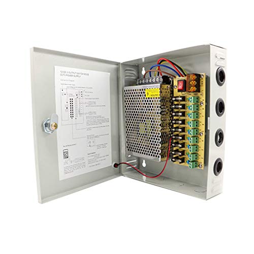 9 Kanaals Voeding Box voor CCTV Camera Videobewaking Stroomvoorziening 12V DC 5A 60W 
