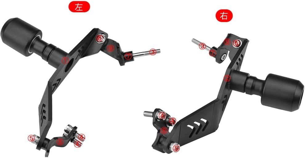 Amazon | LEDISHUN バイク スライダー・ガード フレームスライダー  