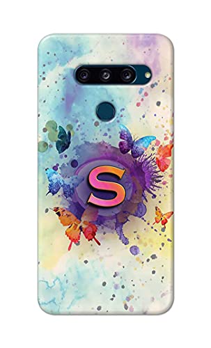 Image of PRINTFIDAA� Printed Hard Back Cover Case for LG V40 ThinQ Back Cover (Alphabet S) -2808