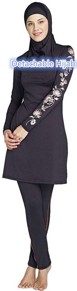 Costume da bagno per donne musulmane, coprenza totale, alla moda, burkini