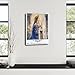 Saint Joan of Valois Poster,Saints Art,Religious Wall Art Canvas for Bedroom Living Room Decor 16x24inch(40x60cm) Frame-style