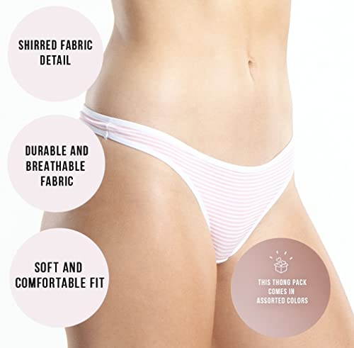 Emprella Underwear Women Thong Pack - No Show Panties, Seamless Sexy Breathable3