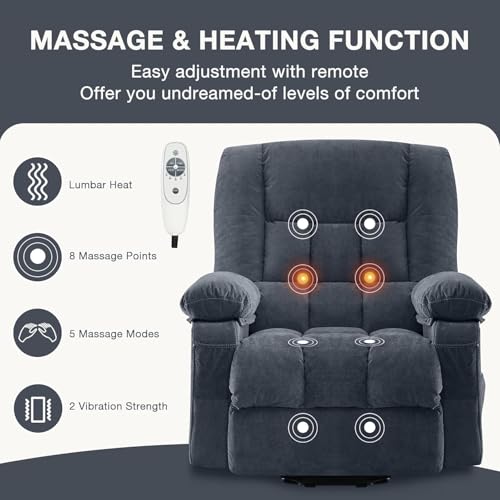 Sillón clásico ergonómico eléctrico color único miniatura 5
