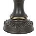 Decor Therapy Mae Resin and Marble Table Lamp in Bronze, Round Softback Taupe Beige Shade, 3-Way Light for Bedside, Desk, Nightstand (14