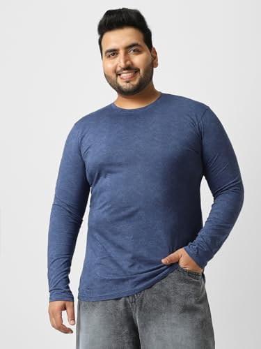 Image of Urbano Plus Men's Printed Full Sleeve Regular Fit Cotton T-Shirt
