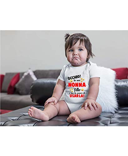 Colorfamily Body da neonato Occhio! ho una nonna