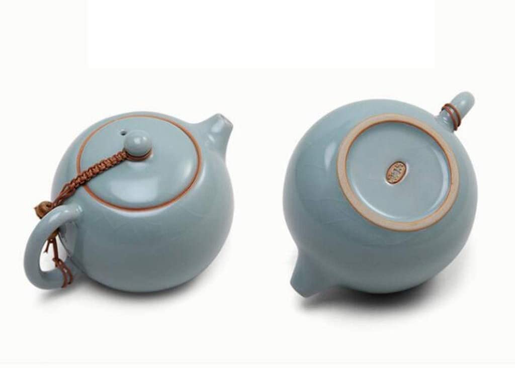 Habiba Tetera Tetera pequeña Exquisita con Mango cómodo, Tetera de Material cerámico Duradero para Preparar té Negro, contenedor de café Ergonómico