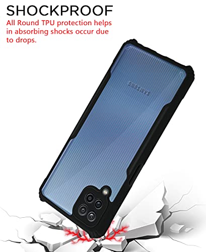 Image of Pikkme Back Cover for Samsung Galaxy M32 4G / F22 4G (TPU, Plastic | Eagle Black)