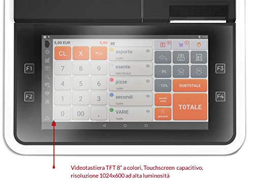 REGISTRATO5RE DI CASSA TELEMATICO TOUCH SCREEN WALLE 8T compreso di software per qualsiasi attività commericiale e assistenza!