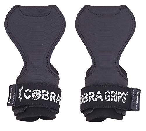 Image of Cobra Grips Weight Lifting Gloves with Adjustable Neoprene Padded Wrist Wraps - Heavy Duty Alternative to Power Lifting Hooks for Deadlifts