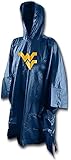 NCAA West Virginia Mountaineers Rain Poncho, Team Colors, One Size