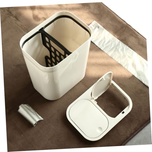 Caneca de basura rectangular con compartimentos duales miniatura 7