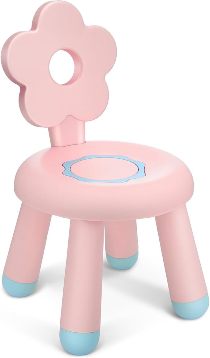 Flower-Themed Kids Chair for Toddlers...