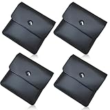JUGUTA Taschenaschenbecher 4 Stück Schwarz Tragbarer Pvc Feuerfest Geruchsdicht Standardgröße Taschenaschenbecher