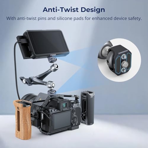 Image of SMALLRIG 11 inch Rosette Magic Arm, Camera Monitor Mount, Articulating Arm with 1 /4 inch-20 and 3 /8 inch-16 Locating Screw for ARRI, Max Load Capacity 3kg Friction Arm, for Cameras, Monitors, LED Lights - 4900
