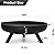 AMAGABELI GARDEN & HOME Fire Pit Outdoor Cast Iron Wood Burning Fire Bowl 28in with A Drain Hole Fireplace Extra Deep Large Round Outside Backyard Deck Camping Heavy Duty Metal Grate Rustproof BG368