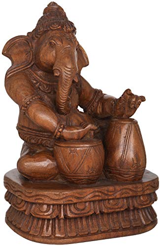 Ganesha de madera auténtica del sur de India para solucionar la falta de calidez y alma en tu hogar 3
