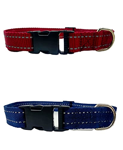 Forever99 Pet Shop Dog Collar Neck Belt Military Grade Training Soft and Durable Nylon Dog Adjustable Collar Neck Belt for Large Dogs Multi Color to fit All Adjustable Combo 2 Pack (B0841PBBFB) Amazon Price History, Amazon Price Tracker