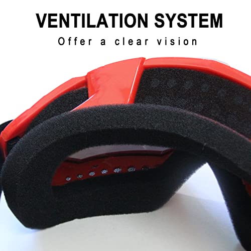 Image of Dirt Bike Goggles Motorcycle ATV Glass Riding Four Wheeler Offroad Mx Racing Helmet Goggles