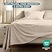 Bare Home Super Soft Fleece Sheet Set - Split King Size - Extra Plush Polar Fleece, No-Pilling Bed Sheets - All Season Cozy Warmth (Split King, Sand)
