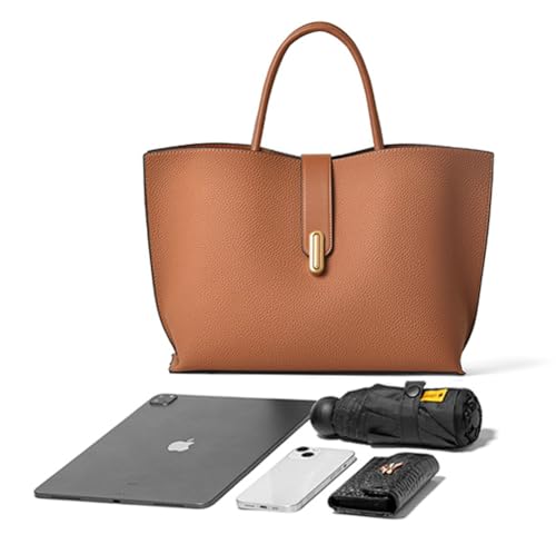 Vintage French Style Large Capacity Tote Bag for Women, Fashionable Retro Shoulder Crossbody Handbag, Casual Everyday Purse3