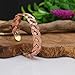Handmade Elegant Copper Bracelet for Women - Pure Copper Bracelet for Pain Relief and Stress Relief - Adjustable Entwisted Copper Bracelet to Fit many Size Wrist (knitted)