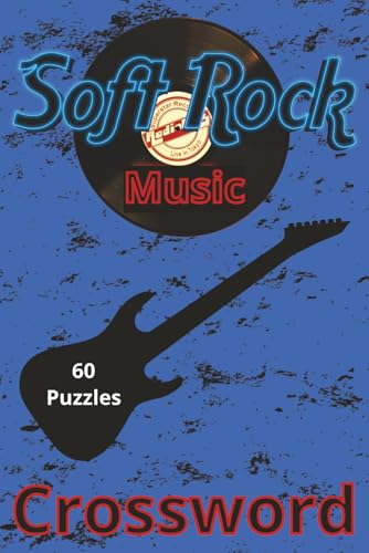 Soft Rock Music: Crossword puzzle book | 6x9 inch, 120 pages, 60 answer pages, 60 puzzle pages, 600 clues | Turn Up the Volume on Nostalgia image 2