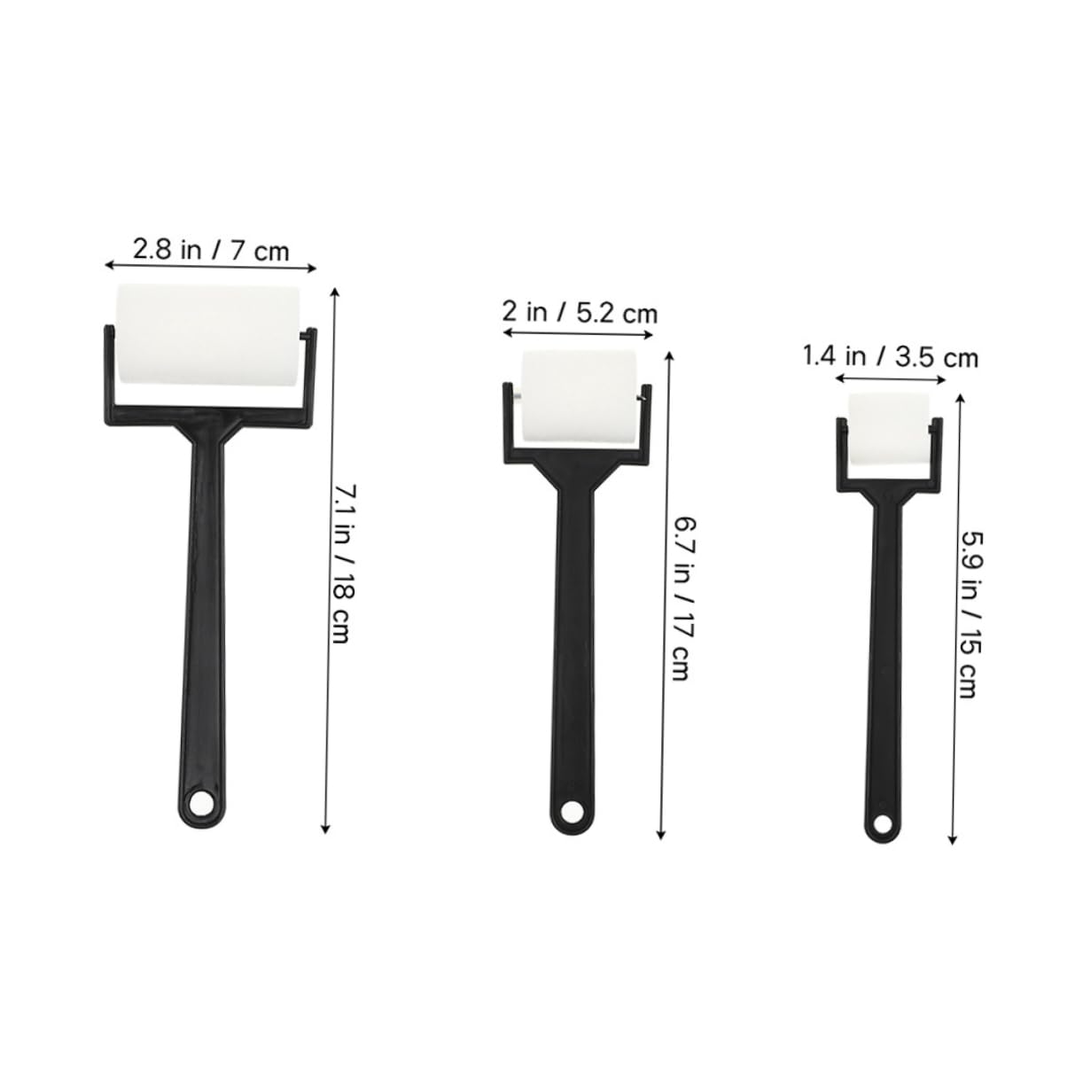 KONTONTY 6pcs Paint Sponge Roller for DIY Art Craft Painting Tools for Home School and Kindergarten Creative Sponge Brushes for Fun Family Activities