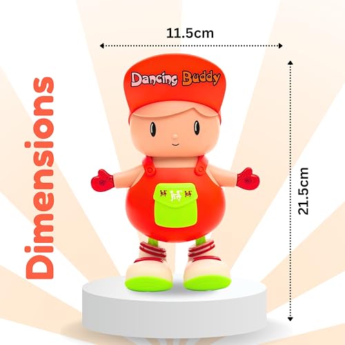 Image of Gooyo GY-3049 Dancing Buddy Toy with Vibrant Light Effect & Musical Sound | Best Dancing & Musical Toy for Kids | Dancing Boy Toy | Assorted | 3xAA Battery (Not Included)