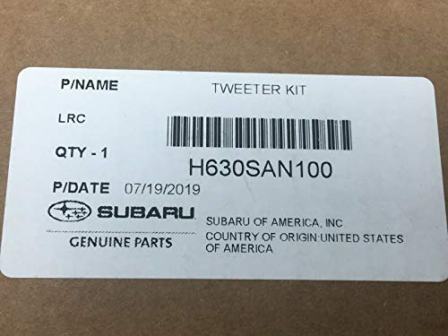 Tweeter Kit - 2020 Subaru Legacy & Outback 8 Subaru 2020-2025 Outback & Legacy Genuine Tweeter Kit H631SAN100 Base Models OEM 2023-2024 Forester