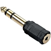 Lindy 35620 adaptador de cable 6.3mm 3,5mm Negro - Adaptador