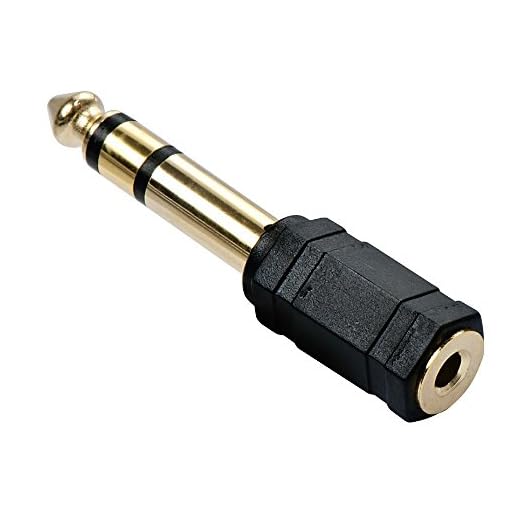 Lindy 35620 adaptador de cable 6.3mm 3,5mm Negro - Adaptador para cable (6.3mm, 3,5mm, Male connector / Female connector, Negro)