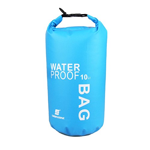 Dimart LUCKSTONE Impermeable Trabajo Pesado Flotante Bolsa para Canotaje Kayak Heavy Duty flotante Bolsa Azul 10L Cover